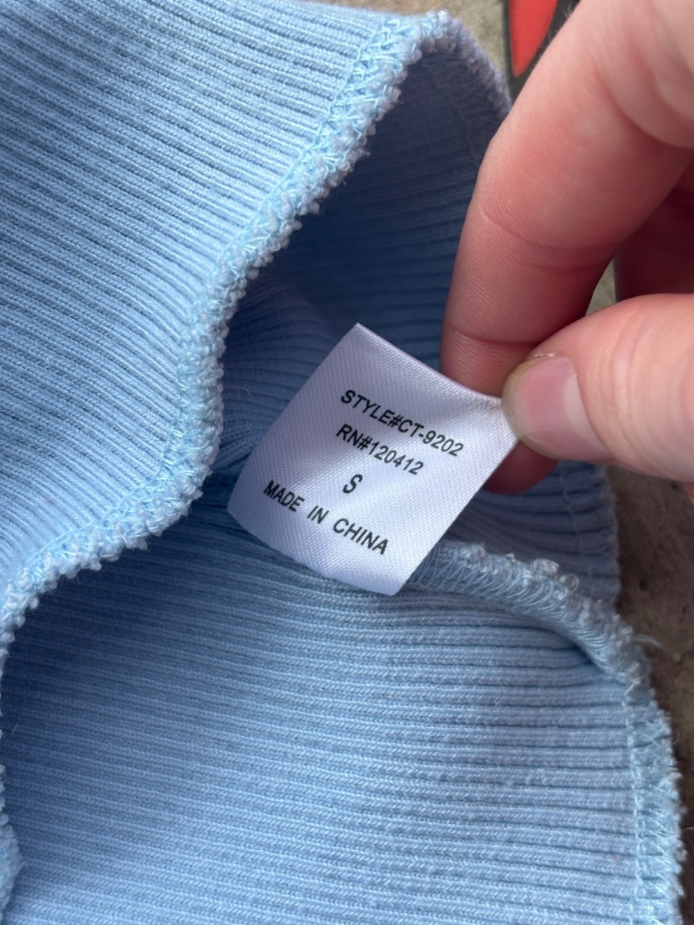 Blue Ribbed Tank - Picture 6 of 7